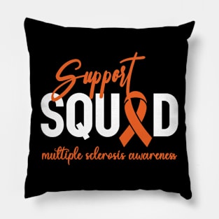 MS Warrior MS Support Squad Multiple Sclerosis Awareness Pillow