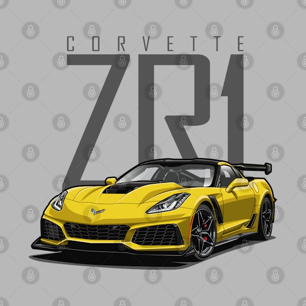 Chevy Corvette C7 ZR1 (Accelerate Yellow) by Jiooji Project