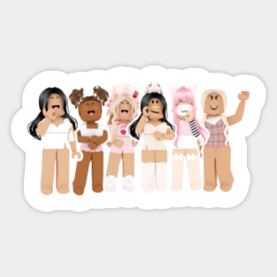 Roblox Character Stickers Teepublic - characters of roblox girls