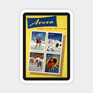 Arosa,Switzerland, Ski Travel Poster Magnet