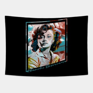 Blanche Devereaux-Abstract Expressionist Potrait Tapestry