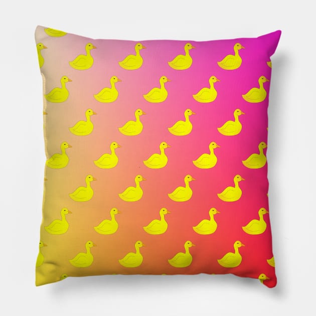 YELLOW Rubber Duck Pillow by SartorisArt1