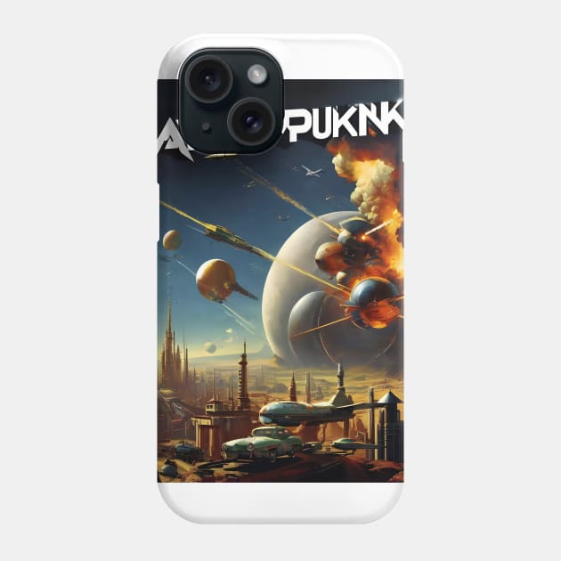 Atomic explosion in atompunk Phone Case by Spaceboyishere