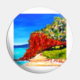 "Red Bluff" Mornington Beach Pin