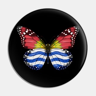 I-Kiribati Flag  Butterfly - Gift for I-Kiribati From Kiribati Pin