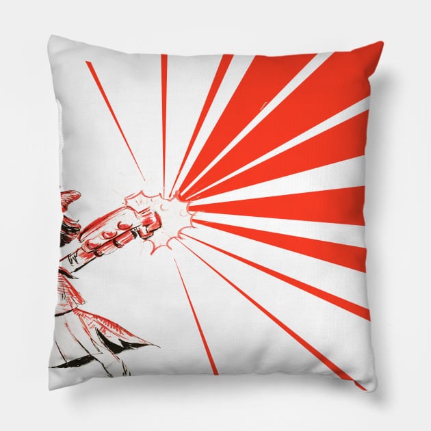 Kiyomei BLAST Pillow by madtownstudio3000