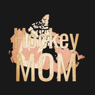 Hockey Mom with the Canadian Country and Flag T-Shirt