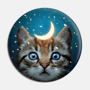 Moon Cat Pin