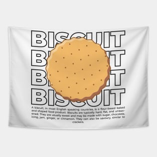 Biscuit with text Tapestry