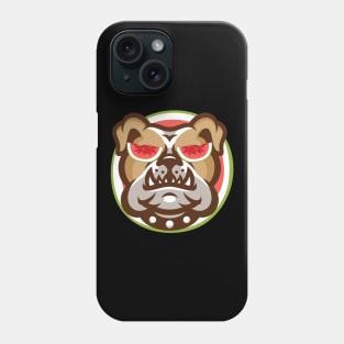 'Bulldog Watermelon' Funny Watermelon Dog Lover Phone Case