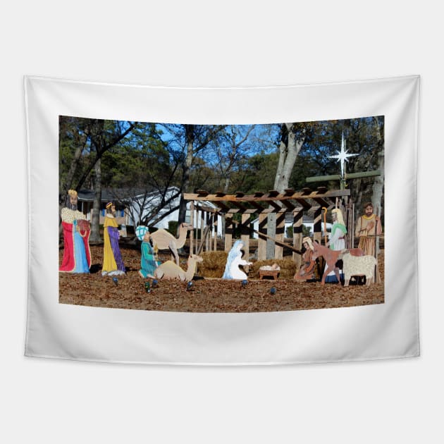 Nativity Scene Tapestry by Cynthia48