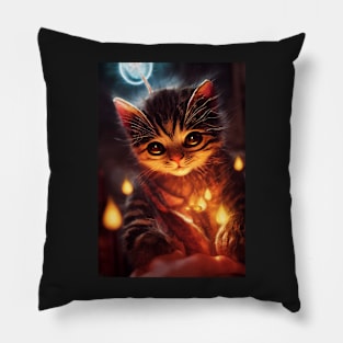 Paws the Apprentice Wizard Pillow