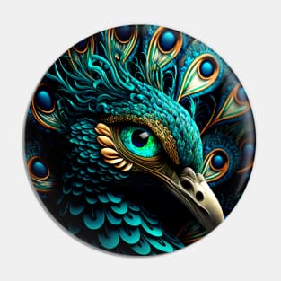 Peacock texture pattern Pin