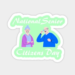 National Senior Citizens Day Magnet