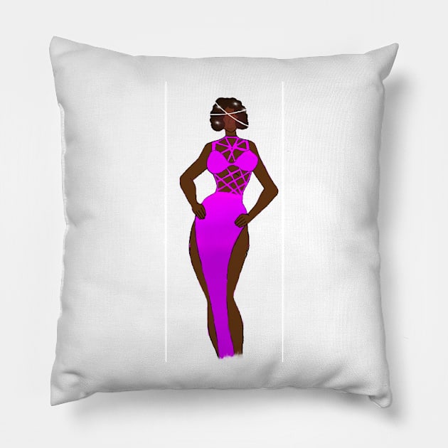 Black Barbie ❤️‍🔥 Pillow by Phantomeris