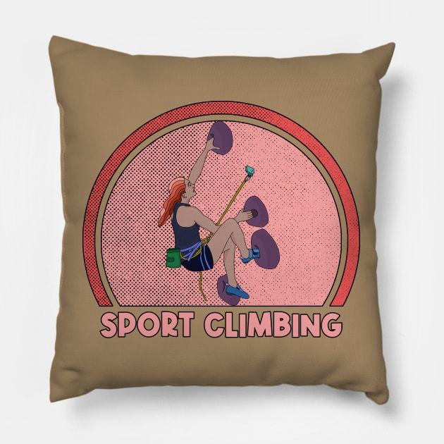 Sport Climbing Pillow by DiegoCarvalho