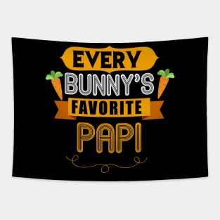 MENS EVERY BUNNYS FAVORITE PAPI SHIRT CUTE EASTER GIFT Tapestry