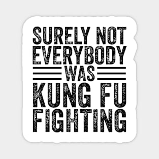 Surely Not Everyone Was Kung Fu Fighting Magnet