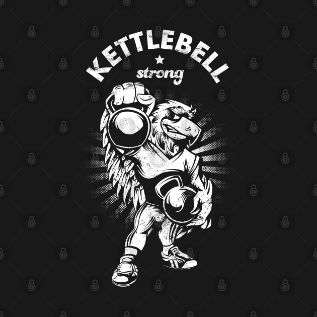 Kettlebell Cartoon by Black Tee Inc