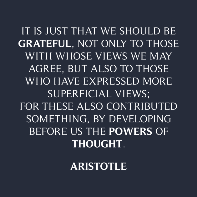 Aristotle Quote by Widmore