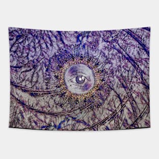 Eye colored cool Tapestry