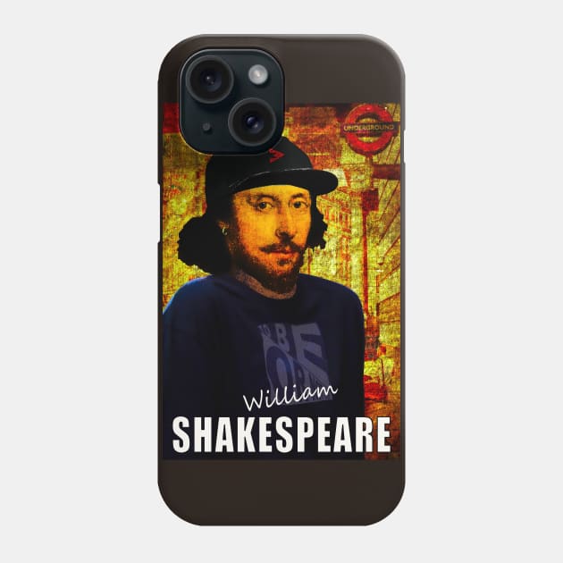 William Shakespeare as a Dude Phone Case by Exile Kings 