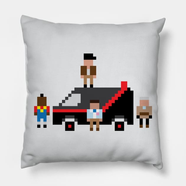 A Pixel Team Pillow by monsieurgordon