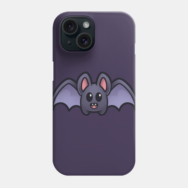 Cute Bat Phone Case by ChristaDoodles
