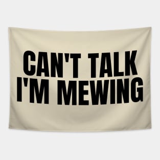 Can't Talk, I'm Mewing Tapestry