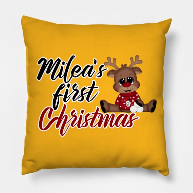 First Christmas Pillow by Pieartscreation