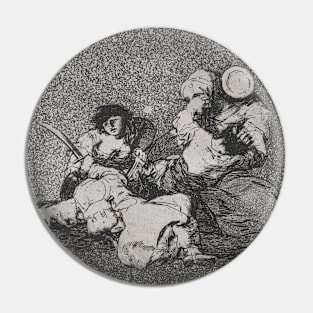 The Women Give Courage from the series Disasters of War by Francisco Goya Pin