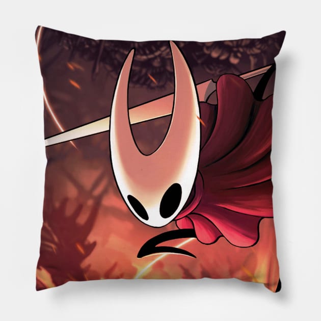 Hornet from Hollow Knight Silksong Pillow by Lollik