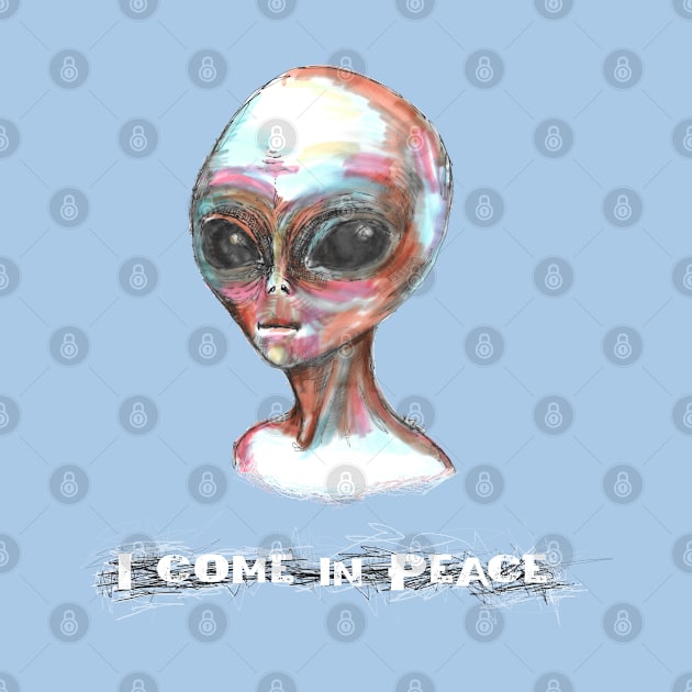 Alien - I Come in Peace. by FanitsaArt