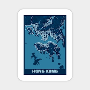 Hong Kong - Hong Kong Peace City Map Magnet