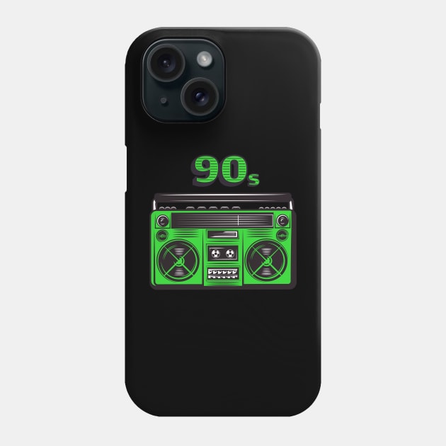 I LOVE 90 - radio green edition Phone Case by BACK TO THE 90´S