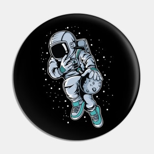 Astronaut Basketball Player Pin