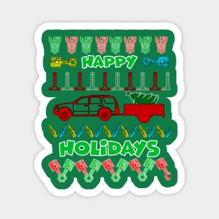 Merry chrismas, car guy, car enthusiast merry chrismas (jeep) Magnet