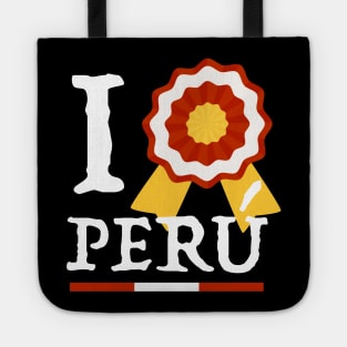 I love Peru - Te Amo Peru - Escarapela Tote