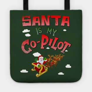 Santa is my Co-Pilot Tote