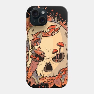 Fierce autumn skull Phone Case