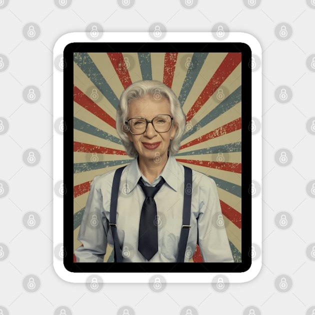 Iris Apfel Magnet by LivingCapital 