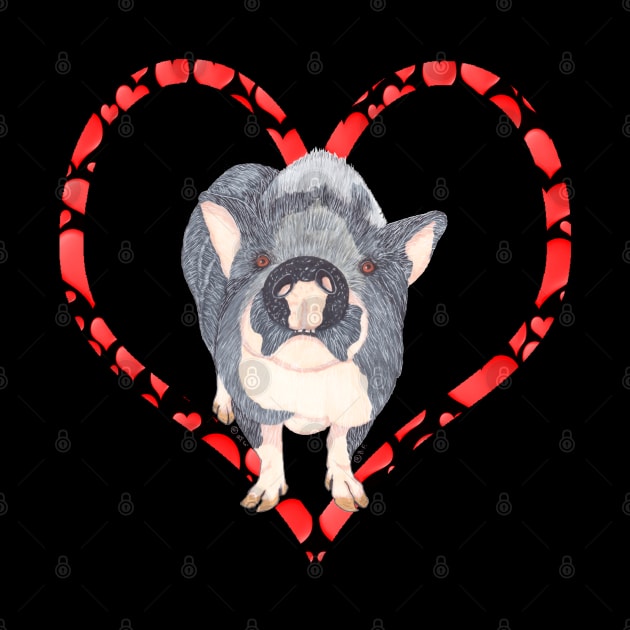 POT BELLIED PIG HEART by BeritValk