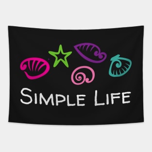 Simple Life - Seashells Tapestry