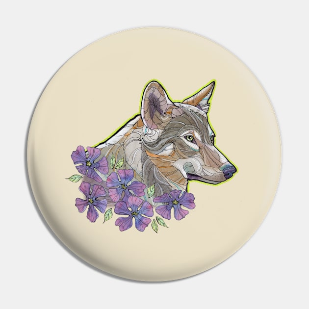 Coyote Pin by Bebe Keith