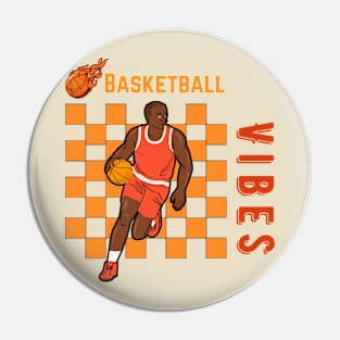 Basketball Vibes - Retro Style Pin