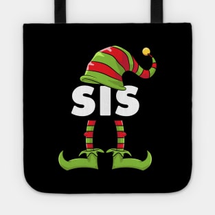 Sister Elf Funny Matching Christmas Costume Family Tote