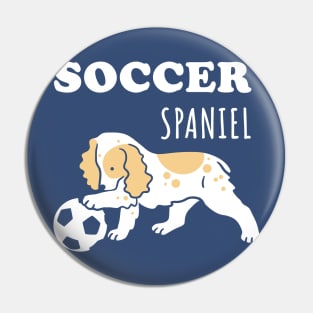 Soccer Spaniel Pin