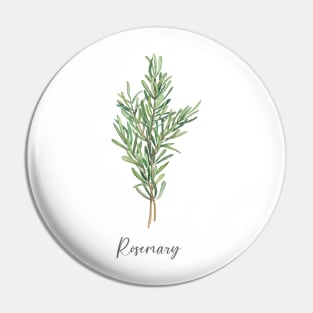 Rosemary herb art Pin