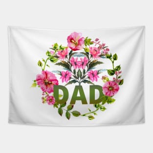 Forget Me Not Floral Wreath Dad Tapestry