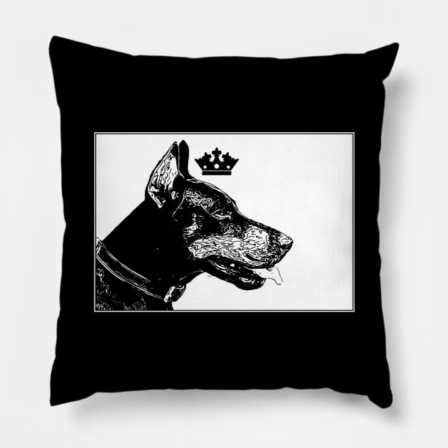 Doberman Royal Pillow by aaallsmiles